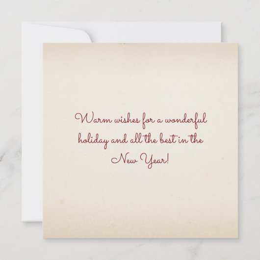 Vrolijk kerstfeest van St Augustine Florida Elegan Feestdagenkaart (Achterkant)