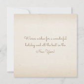 Vrolijk kerstfeest van St Augustine Florida Elegan Feestdagenkaart (Achterkant)