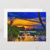 Vrolijk kerstfeest van Tarpon Springs, FL Briefkaart (Voorkant / Achterkant)
