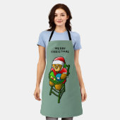 Vrolijk kerstfeest van Teddy Bear Schort (Gedragen)