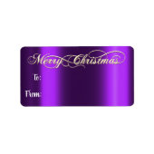 Vrolijk kerstfeest van tot handvol met gouden Viol Etiket (Voorkant)