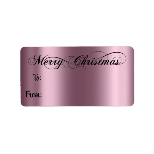 Vrolijk kerstfeest van tot met handgebotterde aube etiket (Voorkant)