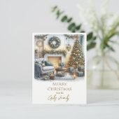 Vrolijk kerstfeest van uw huis naar uw huis briefkaart (Staand voorkant)