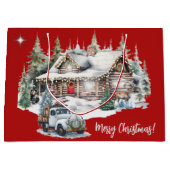 Vrolijk kerstfeest vanaf de Cabin Holiday Groot Cadeauzakje (Voorkant)