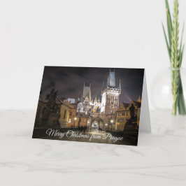 Vrolijk kerstfeest vanaf de Kaart van Praag