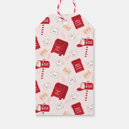 Vrolijk kerstfeest vanaf de Noordpool Cadeaulabel (Achterkant)