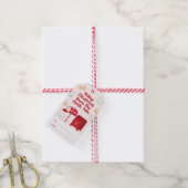 Vrolijk kerstfeest vanaf de Noordpool Cadeaulabel (Met Touw)