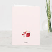 Vrolijk kerstfeest vanaf de Noordpool Feestdagen Kaart (Achterkant)