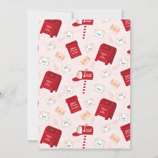 Vrolijk kerstfeest vanaf de Noordpool Kaart (Achterkant)