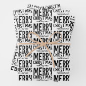 Vrolijk kerstfeest vanaf een verafgelegen pakpapie inpakpapier vel (In situ)