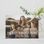 Vrolijk kerstfeest vanaf het meer locatie foto Kaa Kaart (Staand voorkant)