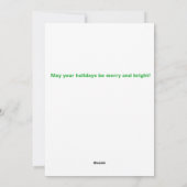 Vrolijk kerstfeest vanaf het strand feestdagenkaart (Achterkant)