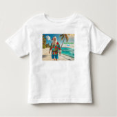 Vrolijk kerstfeest vanaf het strand kinder shirts (Voorkant)