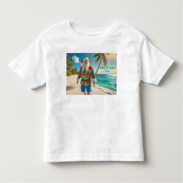 Vrolijk kerstfeest vanaf het strand kinder shirts