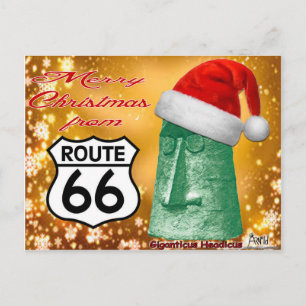 Vrolijk kerstfeest vanaf Route 66 Giganticus Feestdagenkaart