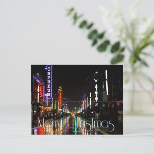 Vrolijk kerstfeest, Vancouver, Briefkaart (Staand voorkant)