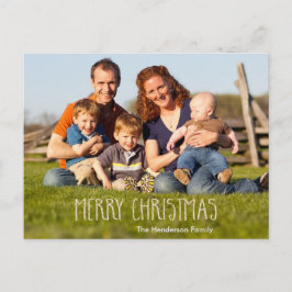 Vrolijk kerstfeest Vanilla Sparkle Feestdagenkaart