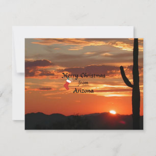 Vrolijk kerstfeest vanuit Arizona Feestdagenkaart