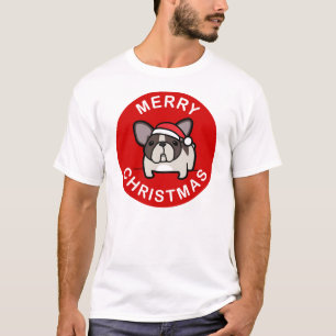 Vrolijk kerstfeest vanuit Brindle Pied Santa - Roo T-shirt