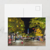 Vrolijk kerstfeest vanuit Burlington, VT Briefkaart (Voorkant / Achterkant)