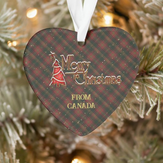 Vrolijk kerstfeest vanuit Canada Ornament (Boom)