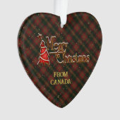 Vrolijk kerstfeest vanuit Canada Ornament (voorkant)