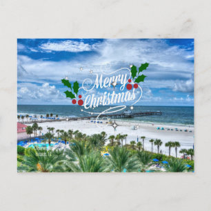 Vrolijk kerstfeest vanuit Clearwater Beach Briefkaart