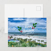 Vrolijk kerstfeest vanuit Clearwater Beach, FL Briefkaart (Voorkant / Achterkant)