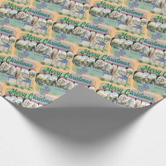 Vrolijk kerstfeest vanuit Colorado  Cadeaupapier (Hoek)