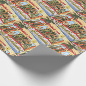 Vrolijk kerstfeest vanuit de  begroeting met Flori Cadeaupapier (Hoek)