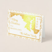 Vrolijk kerstfeest vanuit de deelstaat Maryland |  Folie Kaarten (Voorkant)