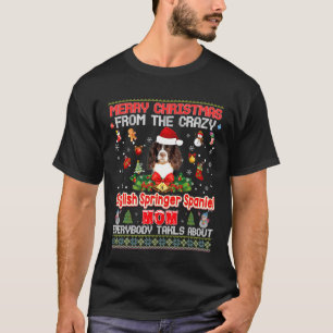 Vrolijk kerstfeest vanuit de Engelse Springer Span T-shirt