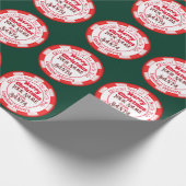 Vrolijk kerstfeest vanuit de kerstman cadeaupapier (Hoek)