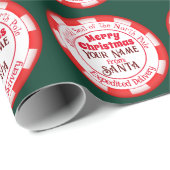 Vrolijk kerstfeest vanuit de kerstman cadeaupapier (Rol Hoek)