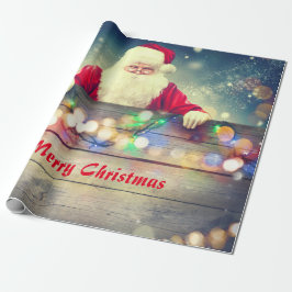 Vrolijk kerstfeest vanuit de kerstman cadeaupapier