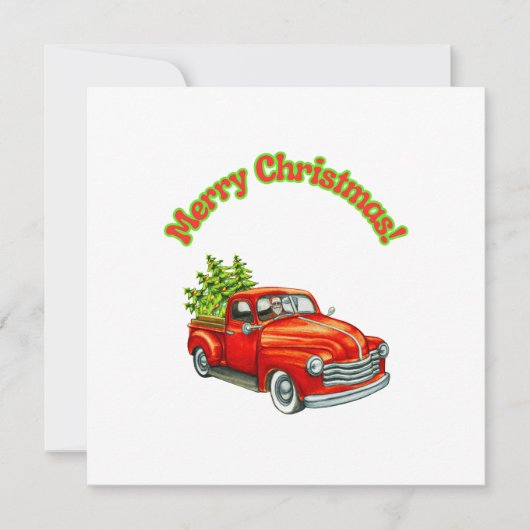 Vrolijk kerstfeest vanuit de kerstman kaart (Voorkant)