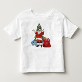 Vrolijk kerstfeest vanuit de kerstman kinder shirts