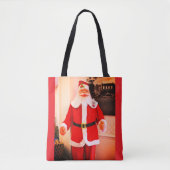 Vrolijk kerstfeest vanuit de kerstman tote bag (Voorkant)