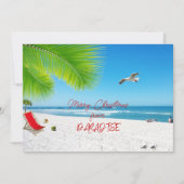 Vrolijk kerstfeest vanuit de Paradise Holiday Kaar Feestdagenkaart (Voorkant)