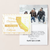 Vrolijk kerstfeest vanuit de staat Californië | Fo Folie Kaarten (Display)