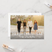 Vrolijk kerstfeest vanuit de stad of op de locatie kaart (Voorkant / Achterkant in situ)