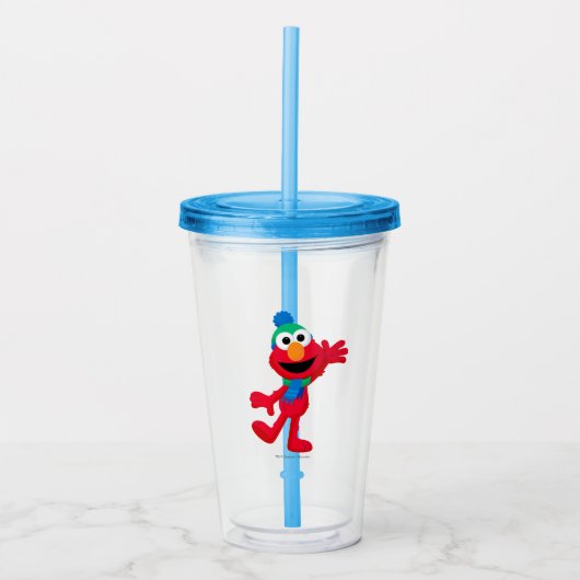 Vrolijk kerstfeest vanuit Elmo Acryl Drinkbeker (Voorkant)