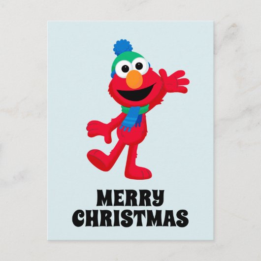 Vrolijk kerstfeest vanuit Elmo Briefkaart (Voorkant)