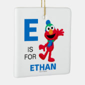 Vrolijk kerstfeest vanuit Elmo Keramisch Ornament (Rechts)