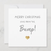 vrolijk kerstfeest vanuit het baby-boezemgoud feestdagenkaart (Voorkant)