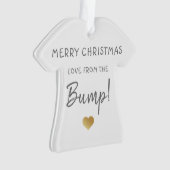 vrolijk kerstfeest vanuit het baby-boezemgoud ornament (voorkant)