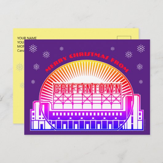 Vrolijk kerstfeest vanuit het Briefkaart Griffinto (Voorkant / Achterkant)