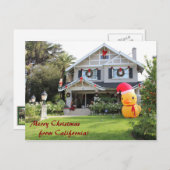 Vrolijk kerstfeest vanuit het Californische Briefk Feestdagenkaart (Voorkant / Achterkant)