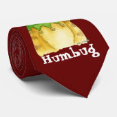 Vrolijk kerstfeest vanuit het Cat Bah Humbug Strop Stropdas (Opgerold)