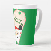 Vrolijk kerstfeest vanuit het Label van Santa Gift Latte Mok (Rechterhoek)